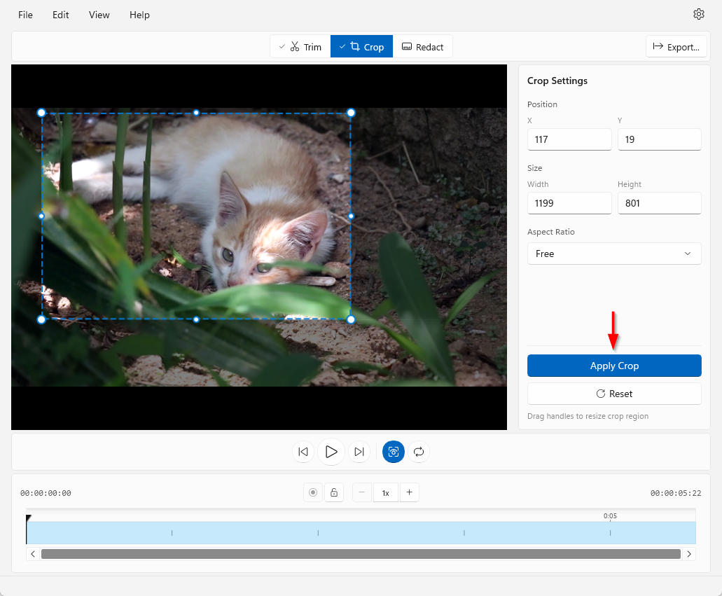 Apply, Edit, and Reset buttons