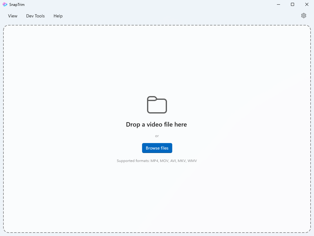 Opening a video file